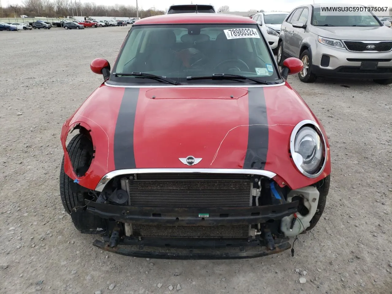 2013 Mini Cooper VIN: WMWSU3C59DT375067 Lot: 78980324