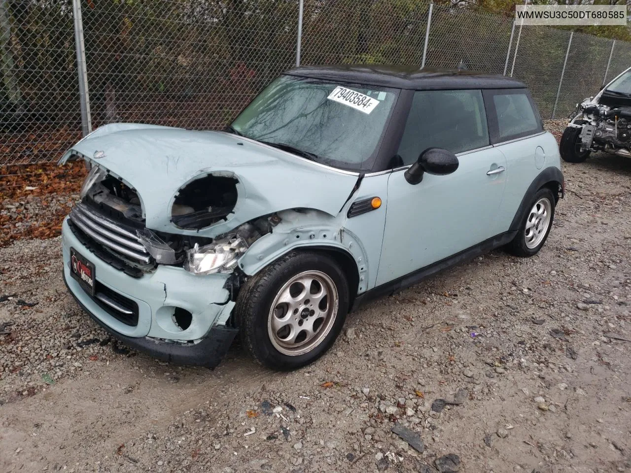 2013 Mini Cooper VIN: WMWSU3C50DT680585 Lot: 79403584