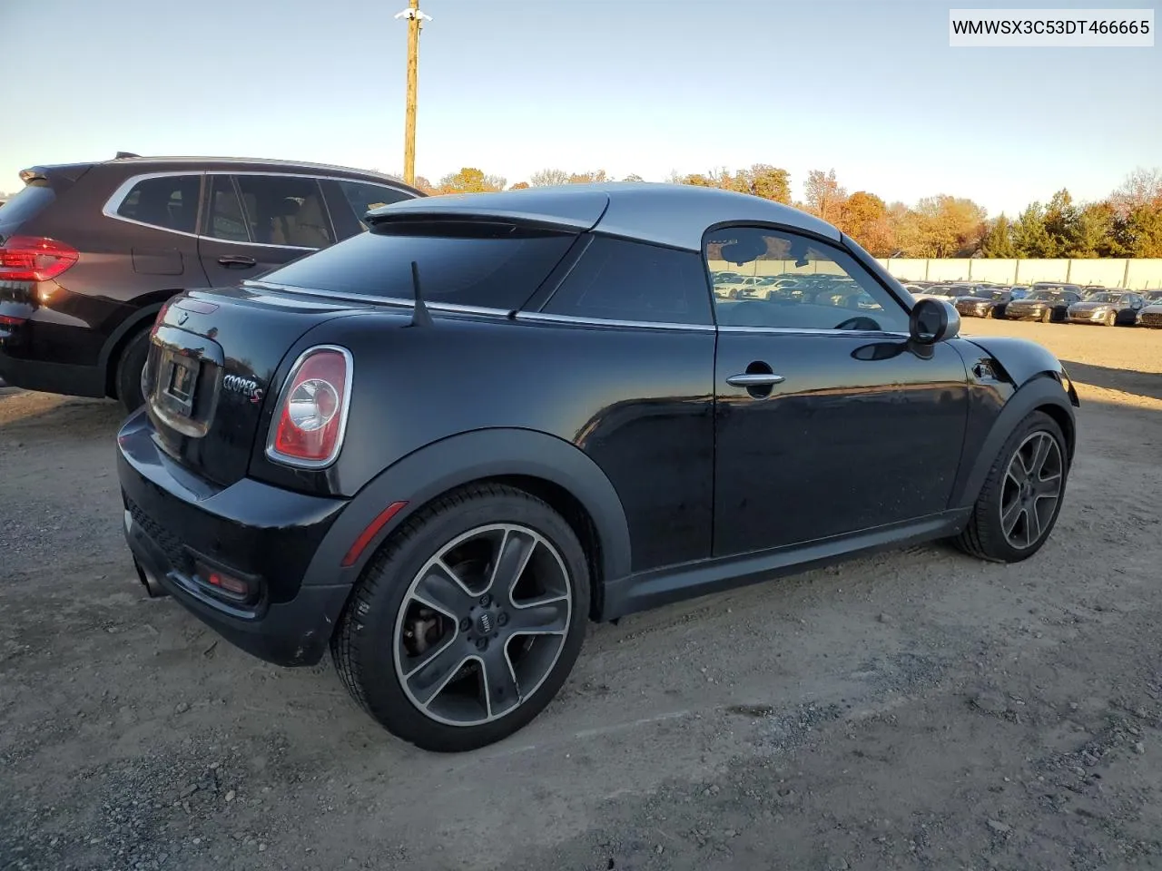 2013 Mini Cooper Coupe S VIN: WMWSX3C53DT466665 Lot: 79497824