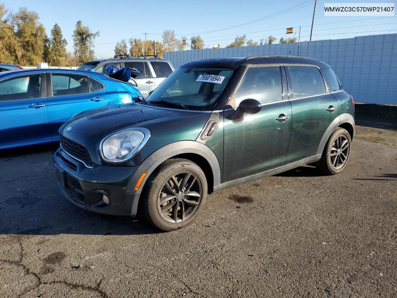 2013 Mini Cooper S Countryman VIN: WMWZC3C57DWP21407 Lot: 79501694