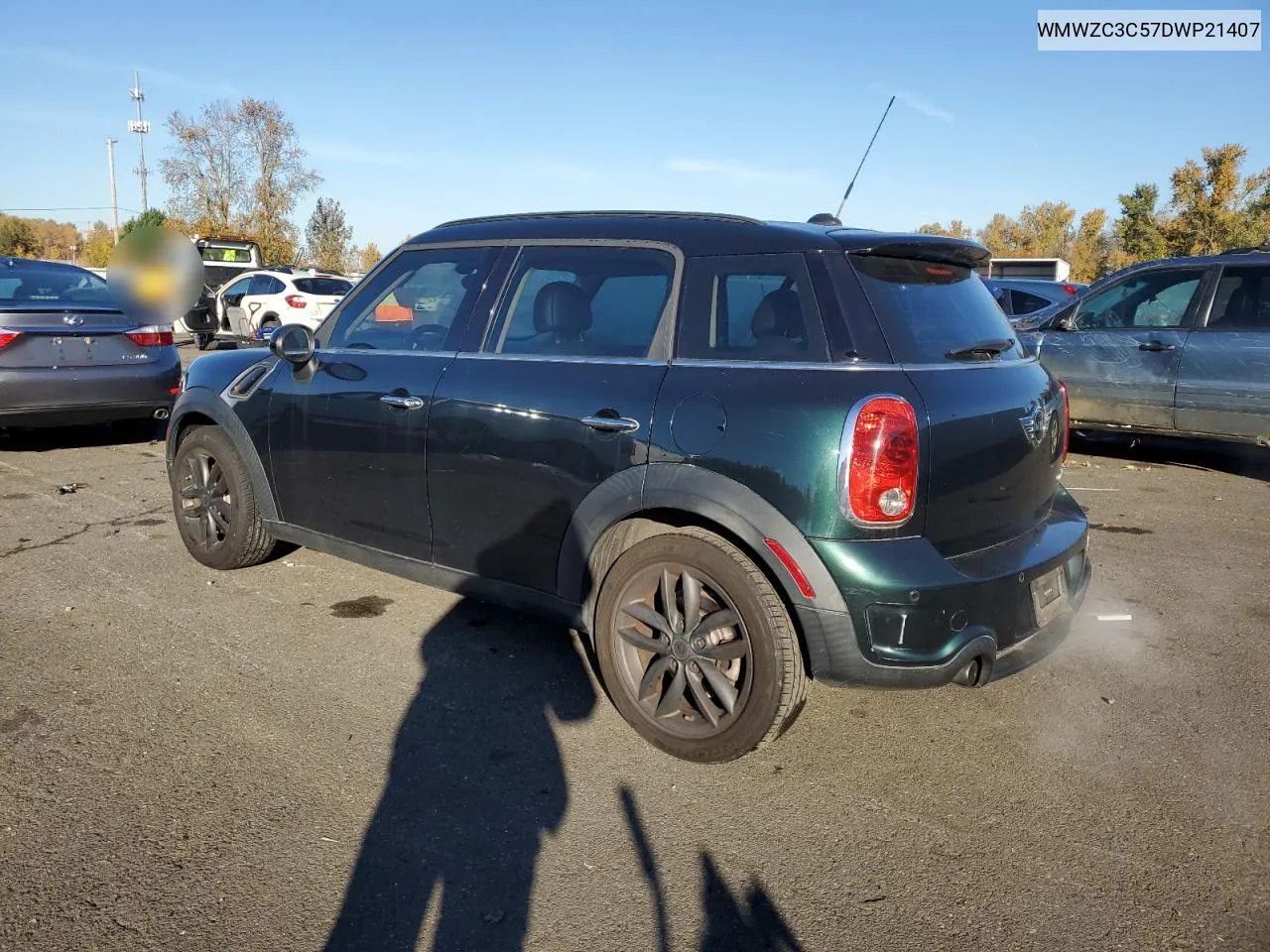 2013 Mini Cooper S Countryman VIN: WMWZC3C57DWP21407 Lot: 79501694