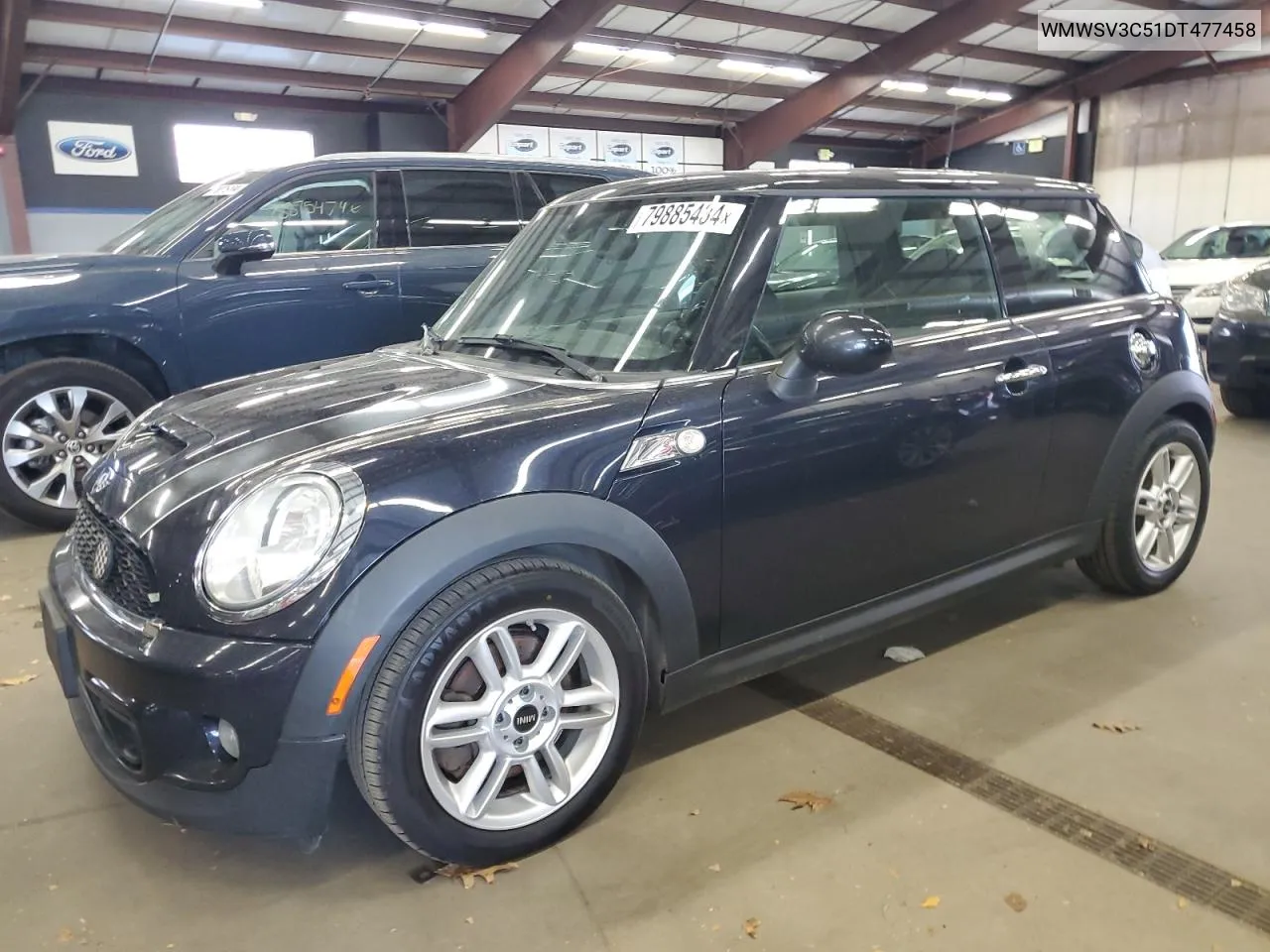 2013 Mini Cooper S VIN: WMWSV3C51DT477458 Lot: 79885434