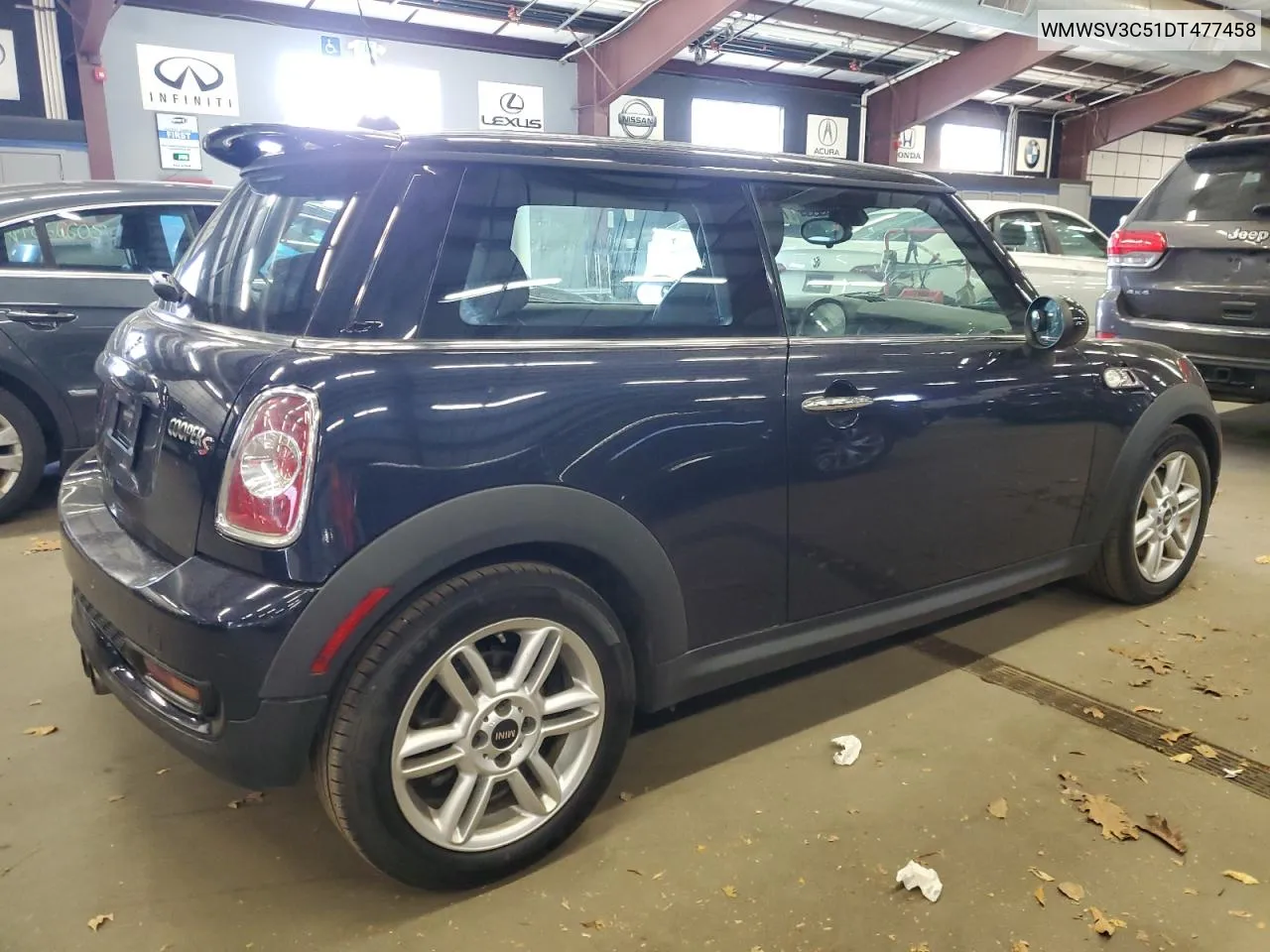 2013 Mini Cooper S VIN: WMWSV3C51DT477458 Lot: 79885434