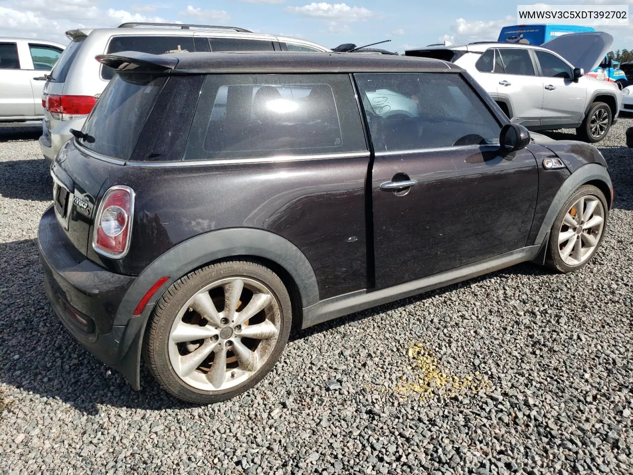 2013 Mini Cooper S VIN: WMWSV3C5XDT392702 Lot: 80049334