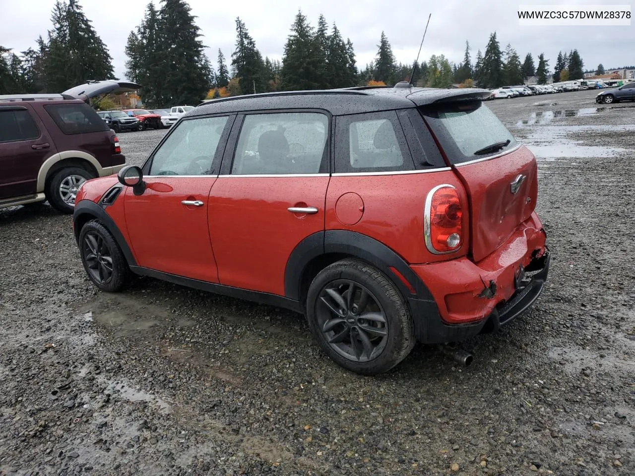 2013 Mini Cooper S Countryman VIN: WMWZC3C57DWM28378 Lot: 80217034