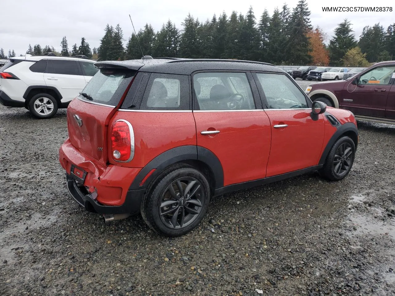 2013 Mini Cooper S Countryman VIN: WMWZC3C57DWM28378 Lot: 80217034