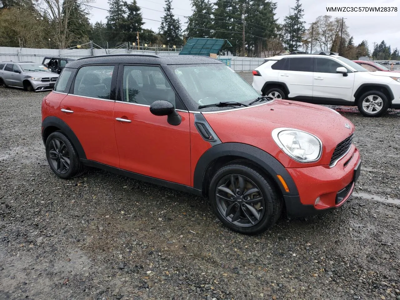 2013 Mini Cooper S Countryman VIN: WMWZC3C57DWM28378 Lot: 80217034