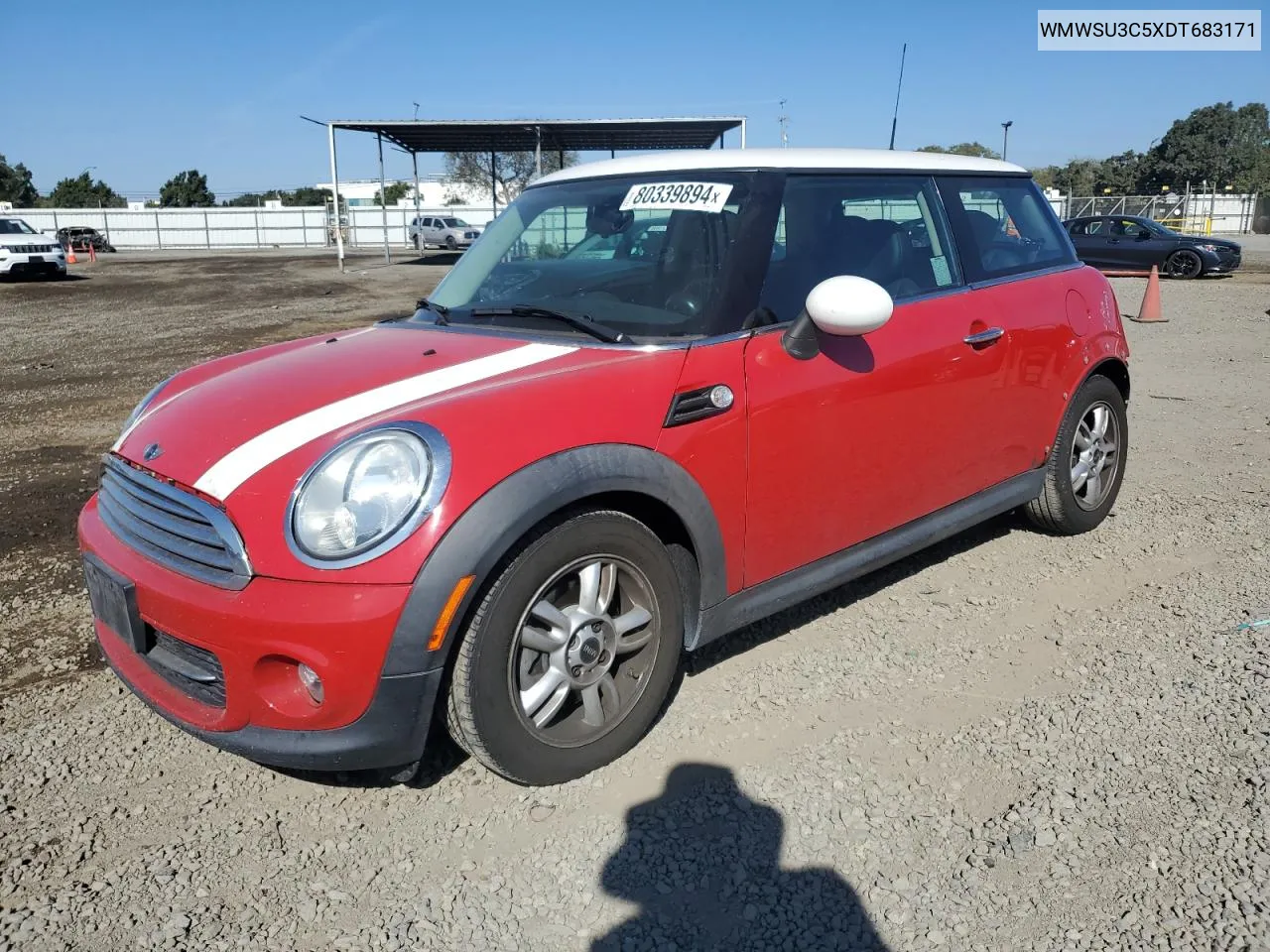 2013 Mini Cooper VIN: WMWSU3C5XDT683171 Lot: 80339894