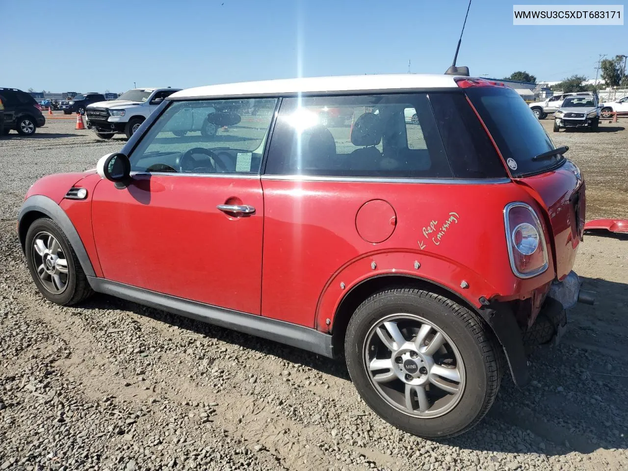 2013 Mini Cooper VIN: WMWSU3C5XDT683171 Lot: 80339894