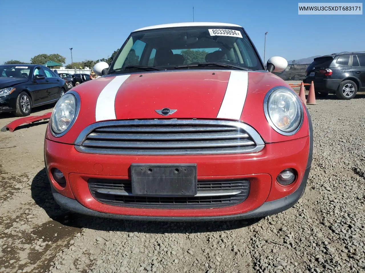 2013 Mini Cooper VIN: WMWSU3C5XDT683171 Lot: 80339894