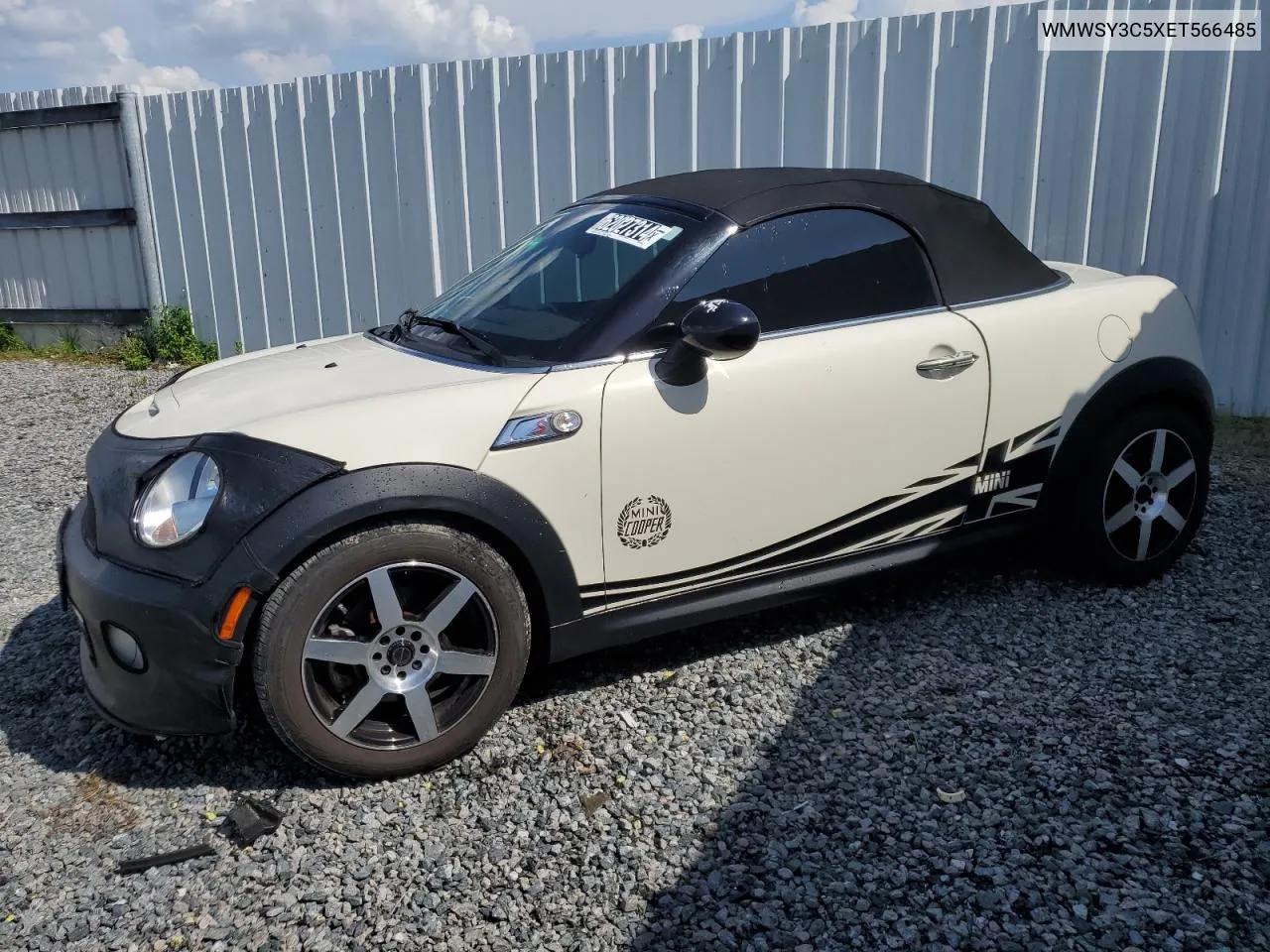 2014 Mini Cooper Roadster S VIN: WMWSY3C5XET566485 Lot: 62027314