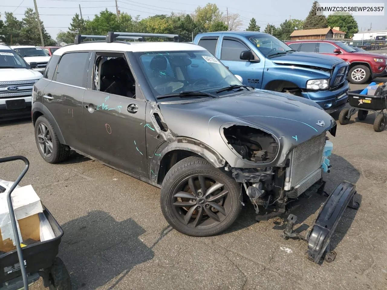 2014 Mini Cooper S Countryman VIN: WMWZC3C58EWP26357 Lot: 64211054