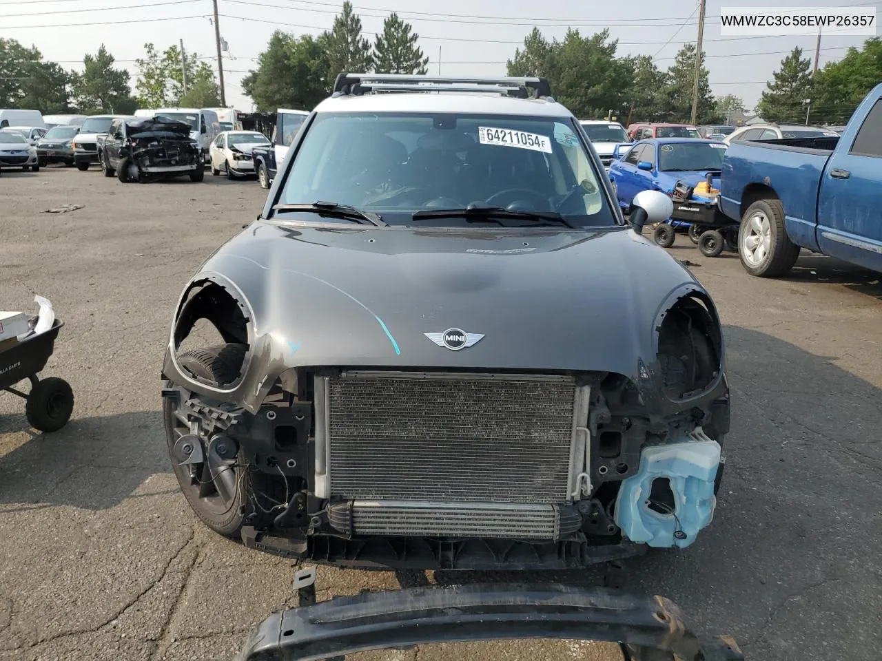 2014 Mini Cooper S Countryman VIN: WMWZC3C58EWP26357 Lot: 64211054