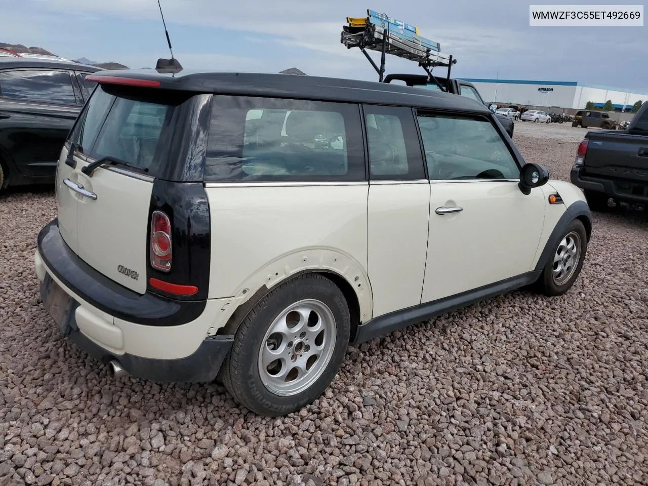 2014 Mini Cooper Clubman VIN: WMWZF3C55ET492669 Lot: 68485564