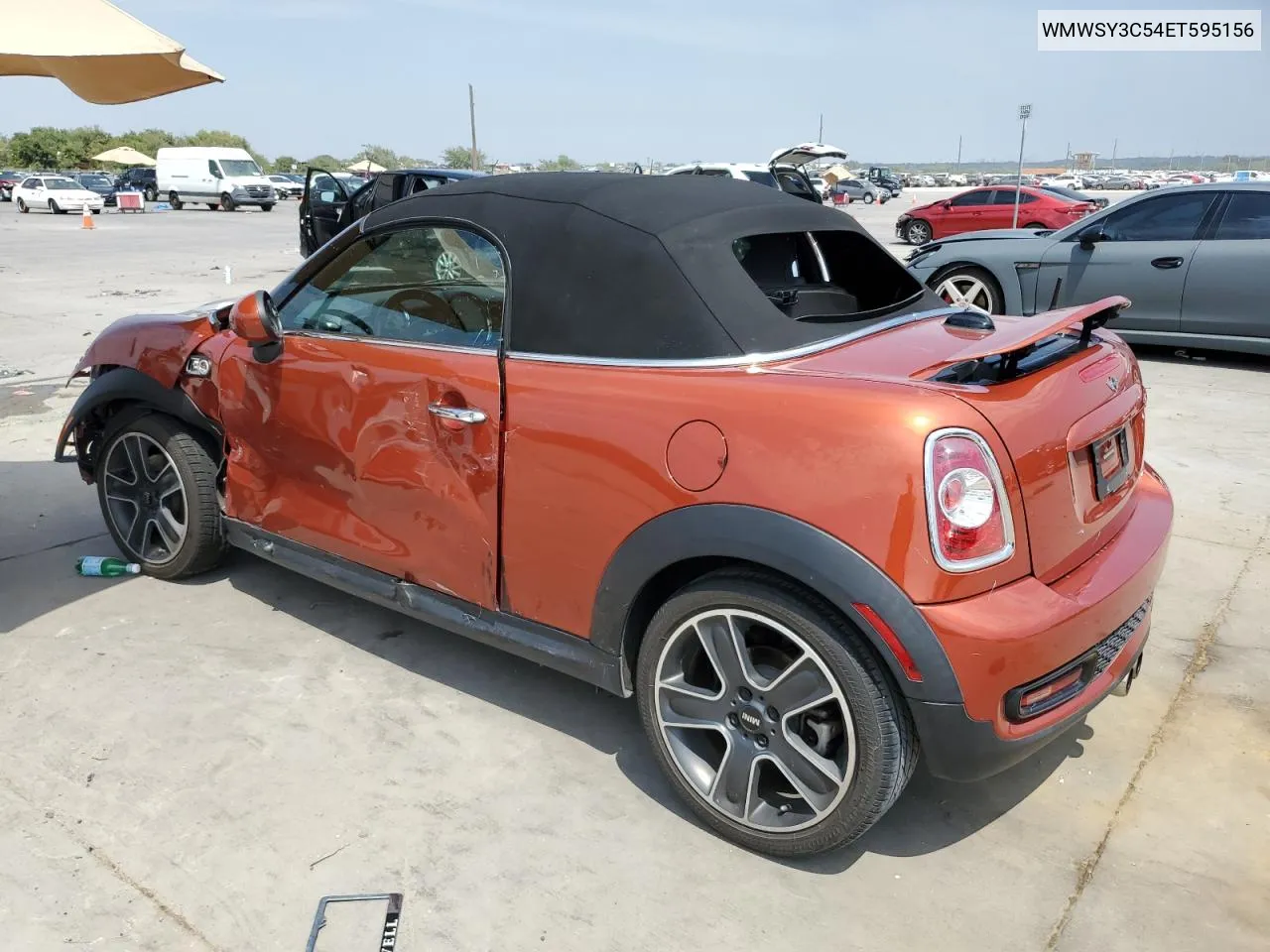 2014 Mini Cooper Roadster S VIN: WMWSY3C54ET595156 Lot: 68507474