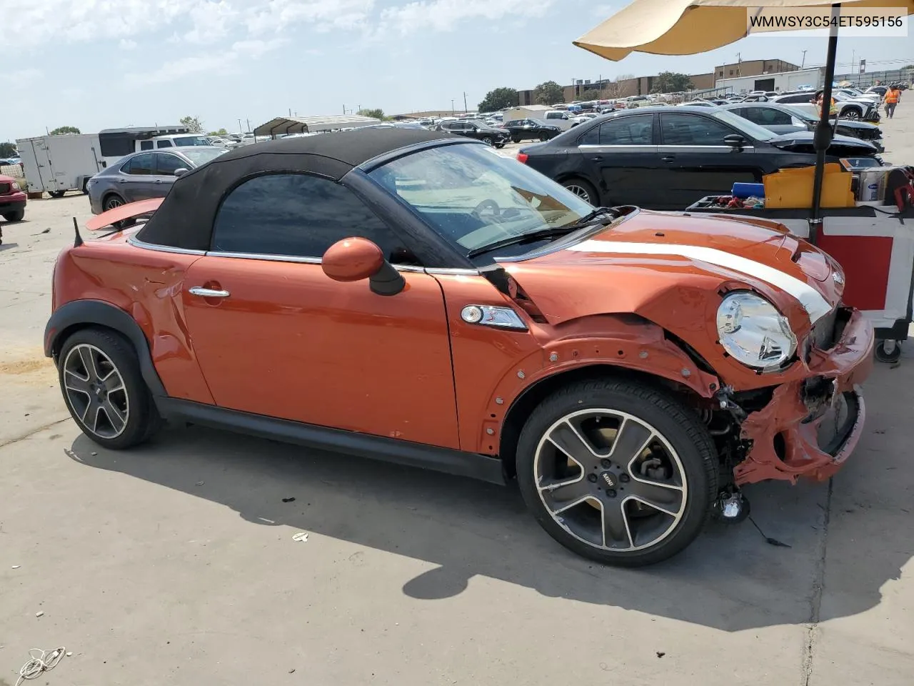 2014 Mini Cooper Roadster S VIN: WMWSY3C54ET595156 Lot: 68507474