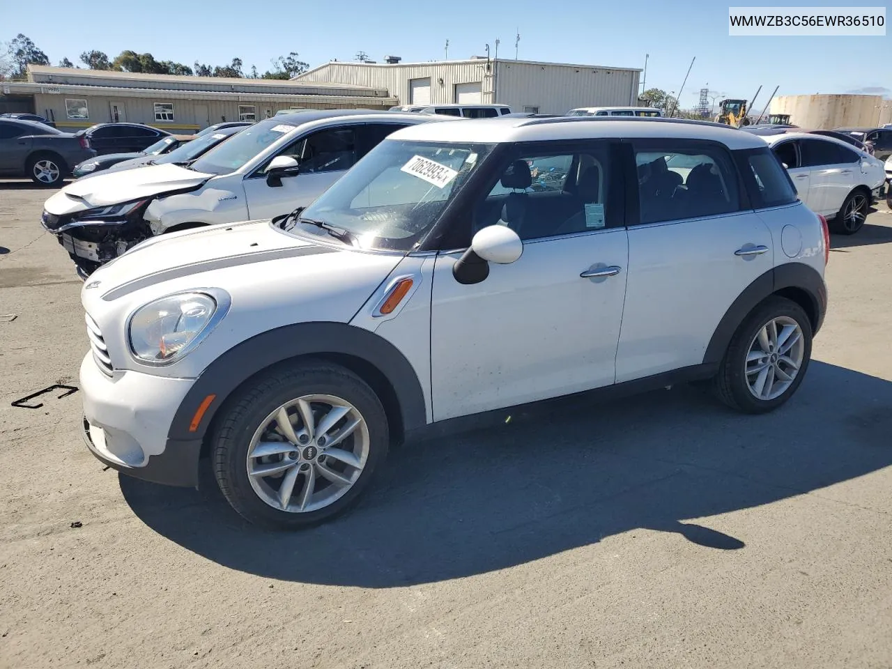 2014 Mini Cooper Countryman VIN: WMWZB3C56EWR36510 Lot: 70629934