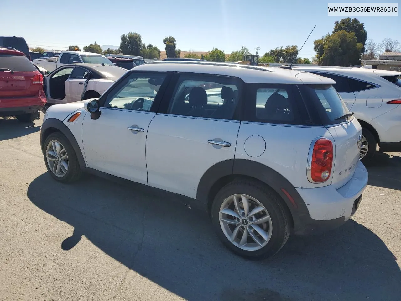 2014 Mini Cooper Countryman VIN: WMWZB3C56EWR36510 Lot: 70629934