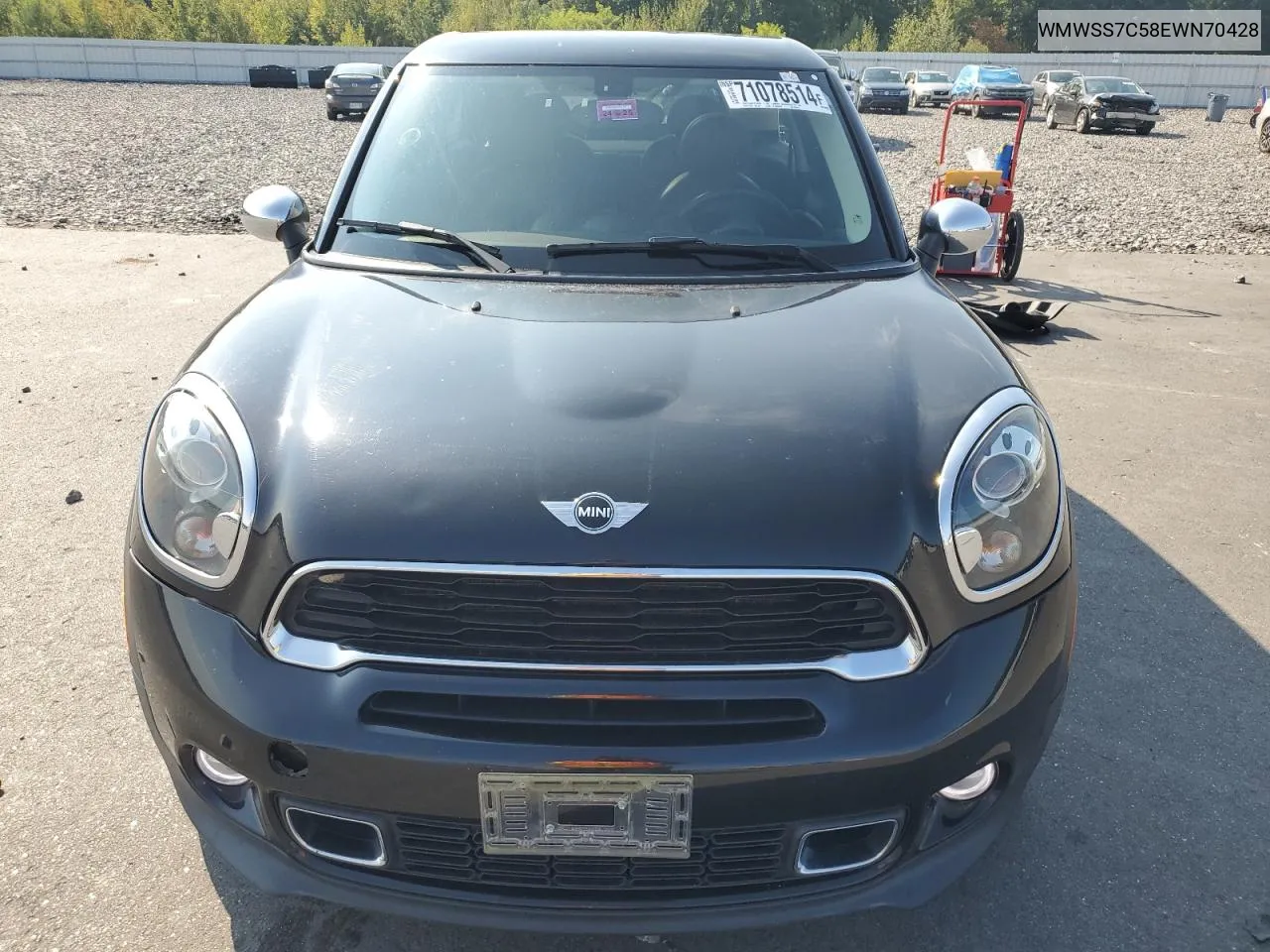 2014 Mini Cooper S Paceman VIN: WMWSS7C58EWN70428 Lot: 71078514