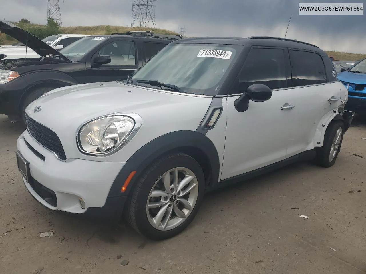 WMWZC3C57EWP51864 2014 Mini Cooper S Countryman