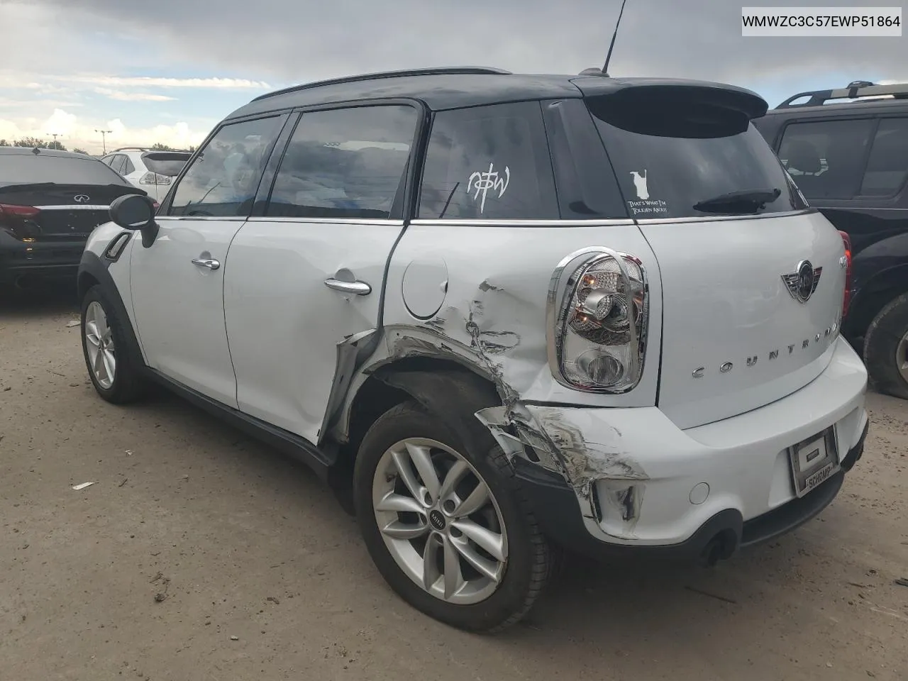 WMWZC3C57EWP51864 2014 Mini Cooper S Countryman