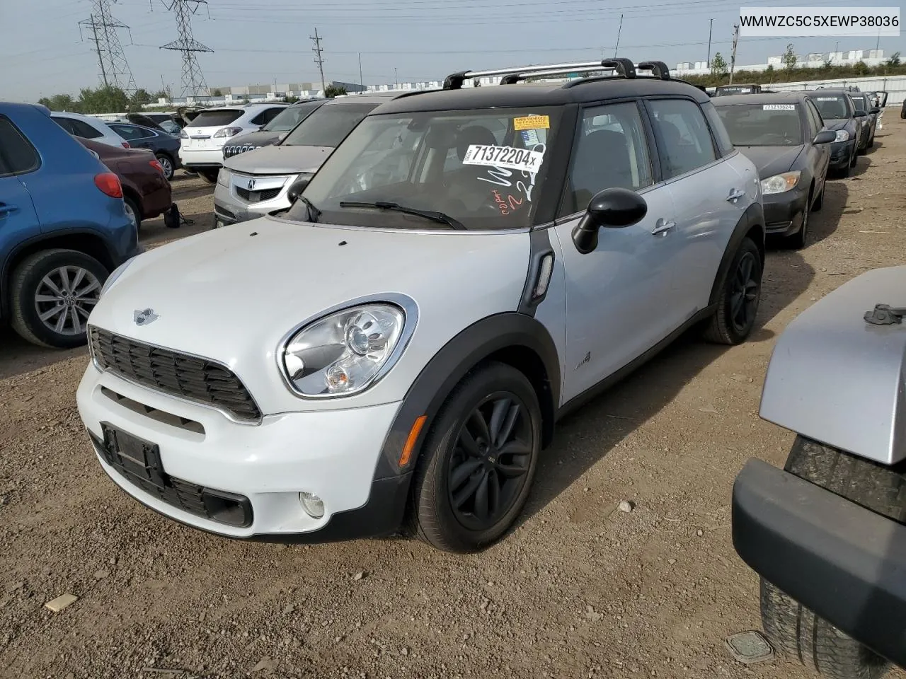 2014 Mini Cooper S Countryman VIN: WMWZC5C5XEWP38036 Lot: 71372204