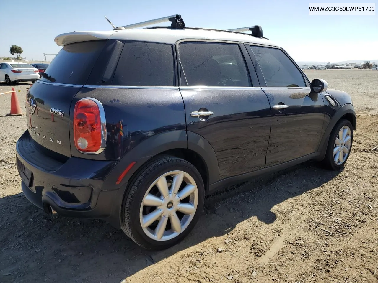 2014 Mini Cooper S Countryman VIN: WMWZC3C50EWP51799 Lot: 71845424