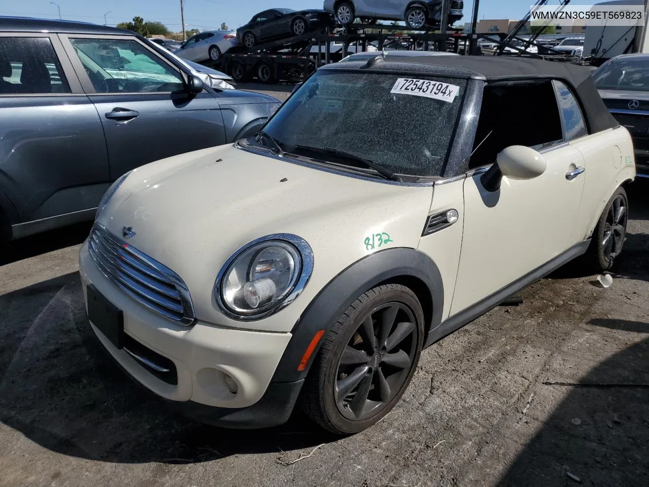 2014 Mini Cooper VIN: WMWZN3C59ET569823 Lot: 72543194