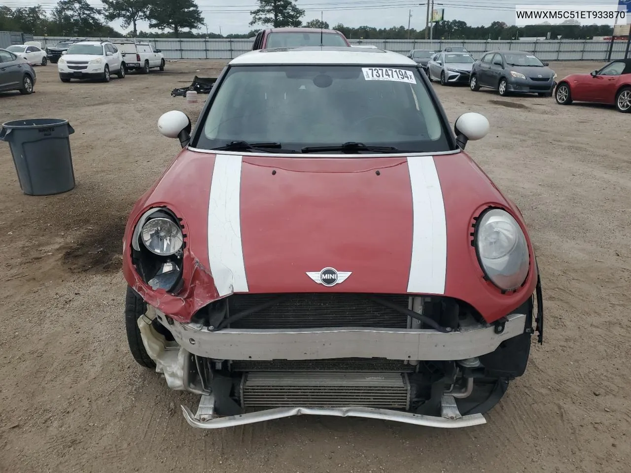 2014 Mini Cooper VIN: WMWXM5C51ET933870 Lot: 73747194