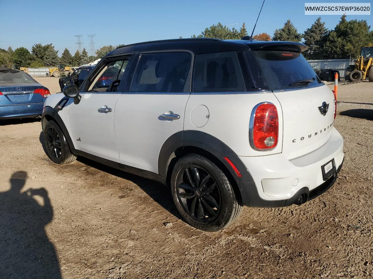 2014 Mini Cooper S Countryman VIN: WMWZC5C57EWP36020 Lot: 74071104