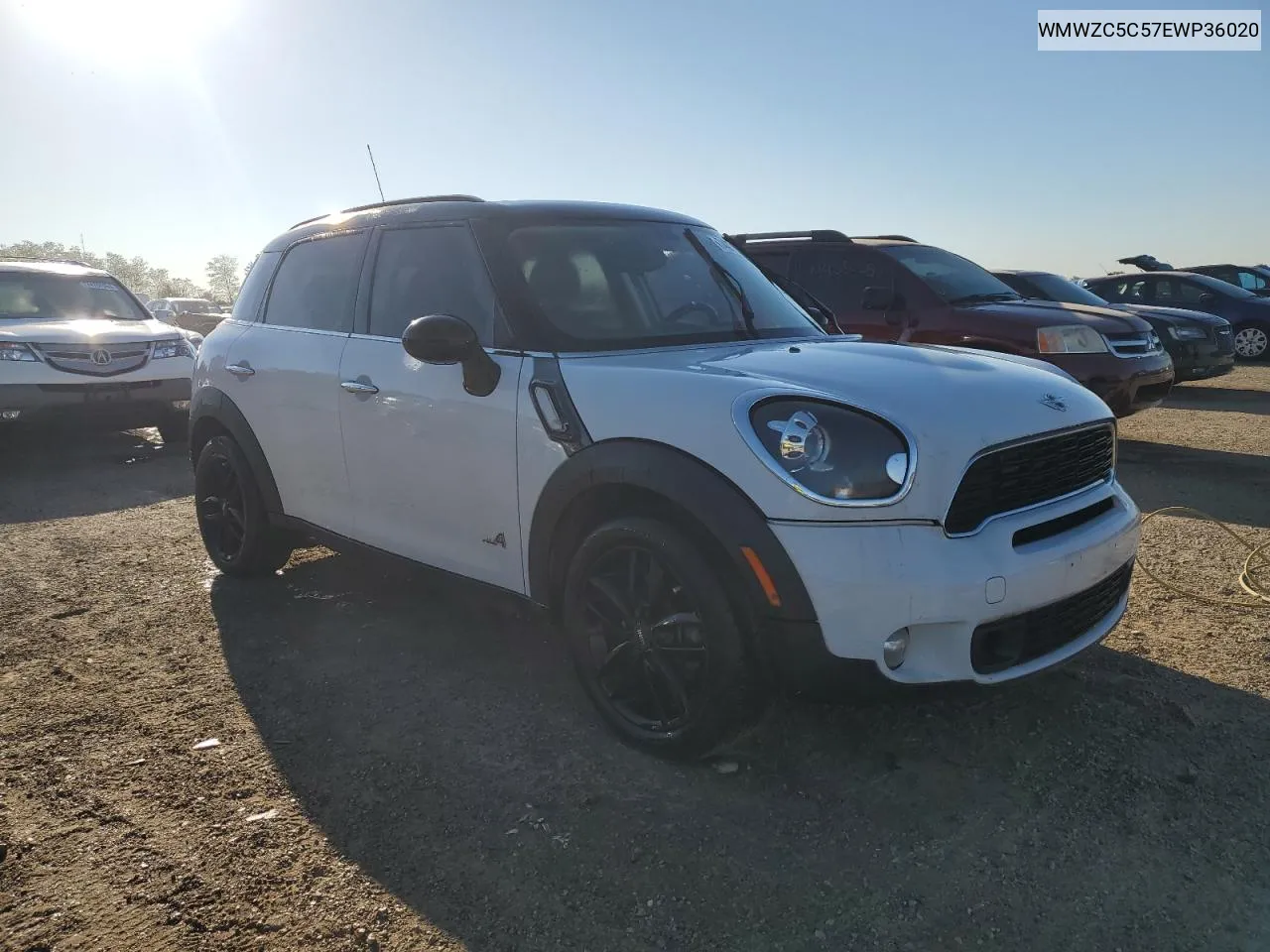 2014 Mini Cooper S Countryman VIN: WMWZC5C57EWP36020 Lot: 74071104