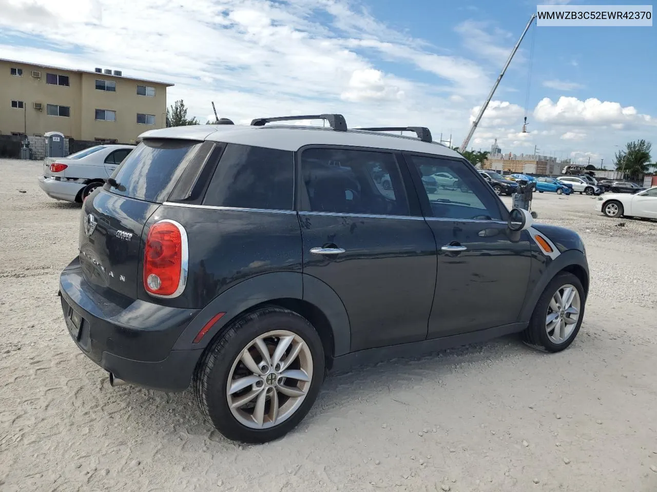 2014 Mini Cooper Countryman VIN: WMWZB3C52EWR42370 Lot: 74102204