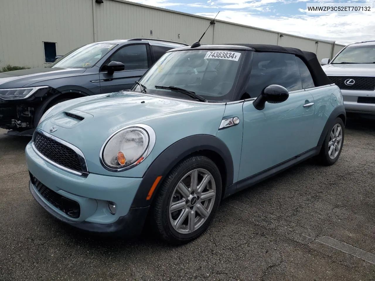 2014 Mini Cooper S VIN: WMWZP3C52ET707132 Lot: 74383834