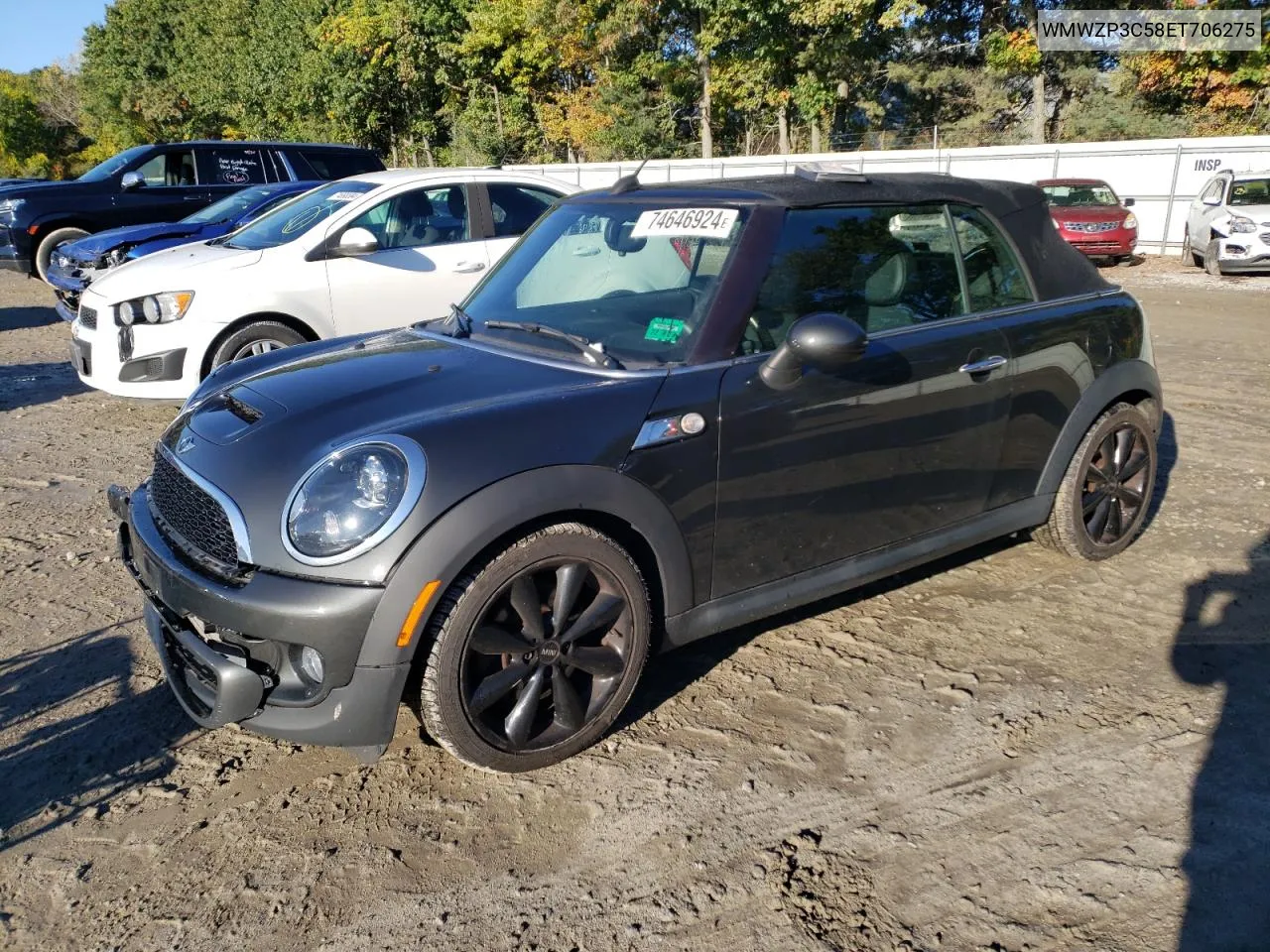 2014 Mini Cooper S VIN: WMWZP3C58ET706275 Lot: 74646924