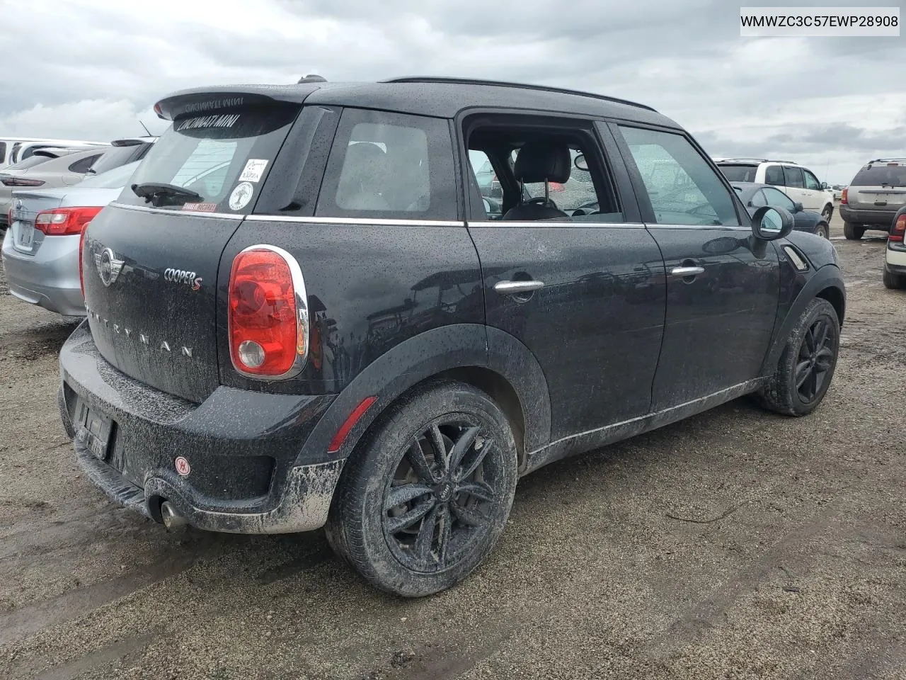 2014 Mini Cooper S Countryman VIN: WMWZC3C57EWP28908 Lot: 75030344