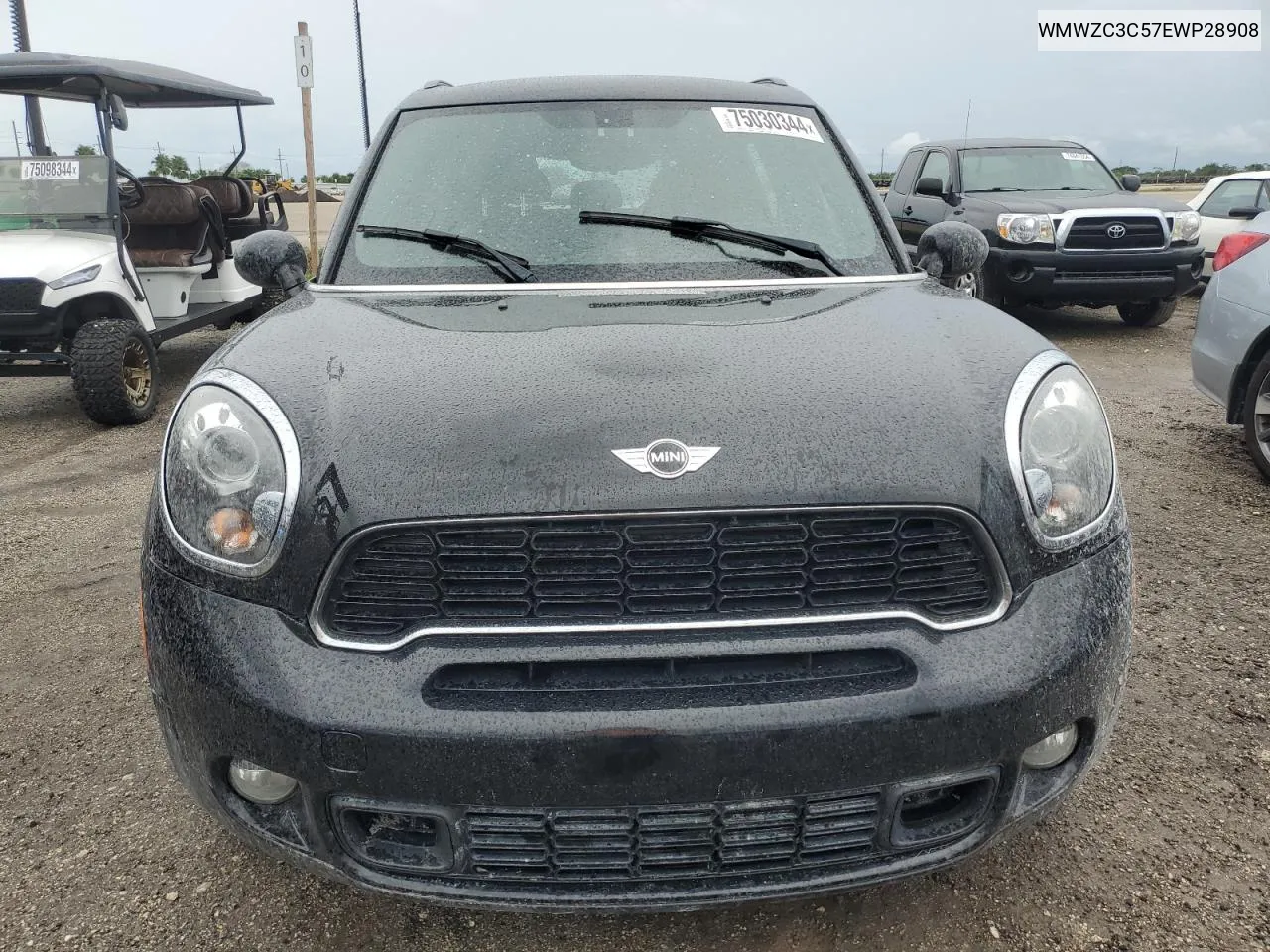 2014 Mini Cooper S Countryman VIN: WMWZC3C57EWP28908 Lot: 75030344