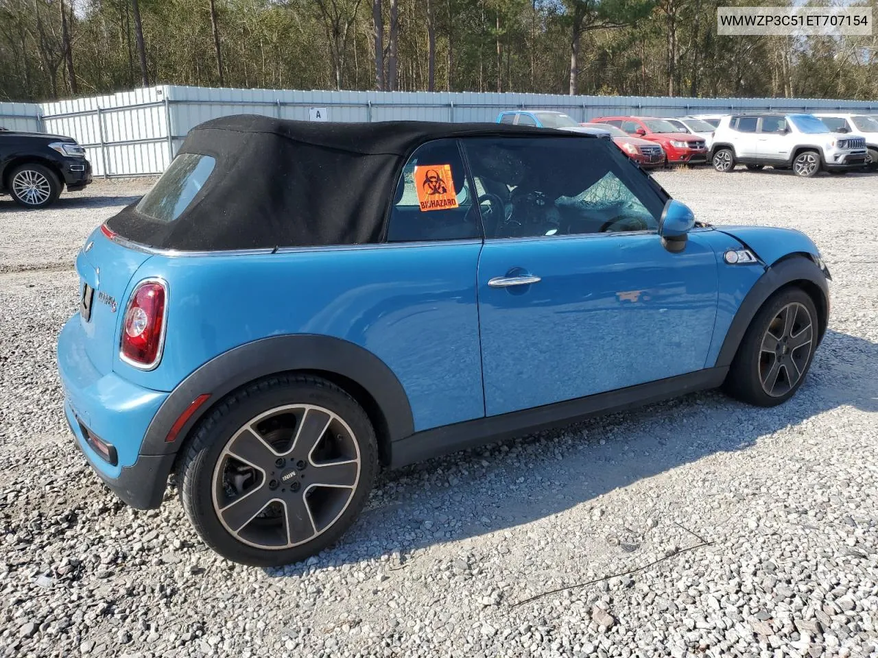 2014 Mini Cooper S VIN: WMWZP3C51ET707154 Lot: 75063964