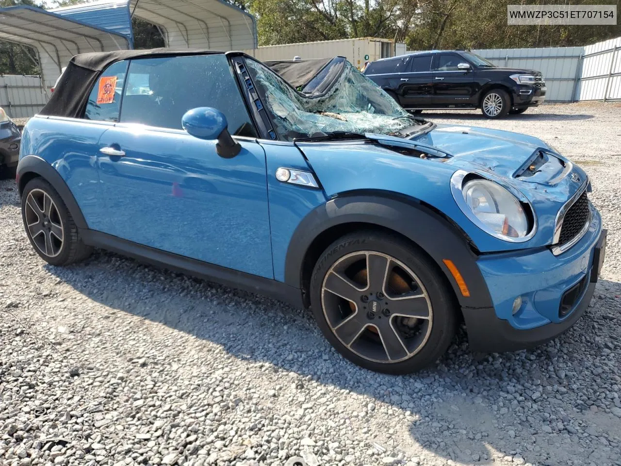 2014 Mini Cooper S VIN: WMWZP3C51ET707154 Lot: 75063964