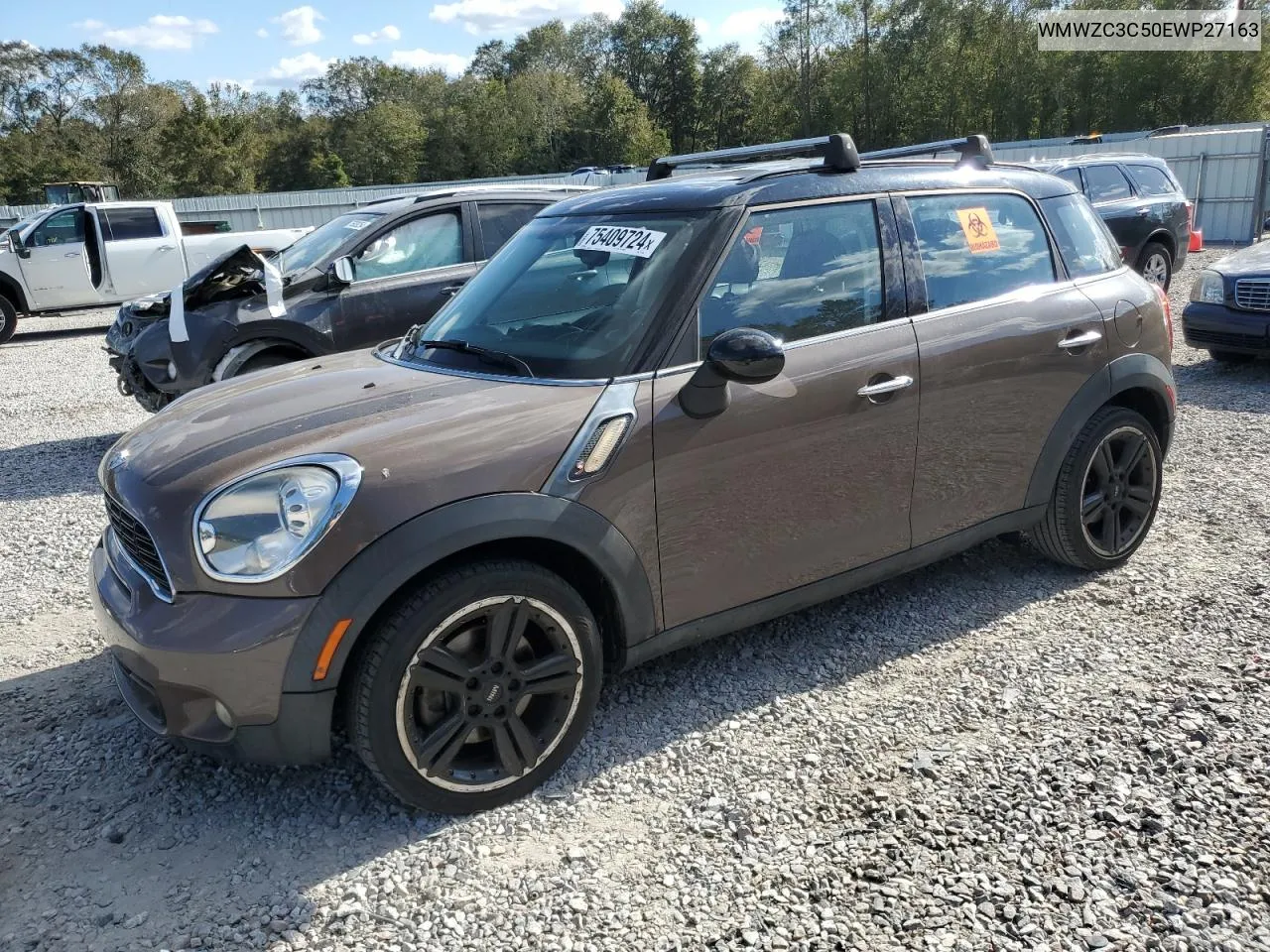 2014 Mini Cooper S Countryman VIN: WMWZC3C50EWP27163 Lot: 75409724