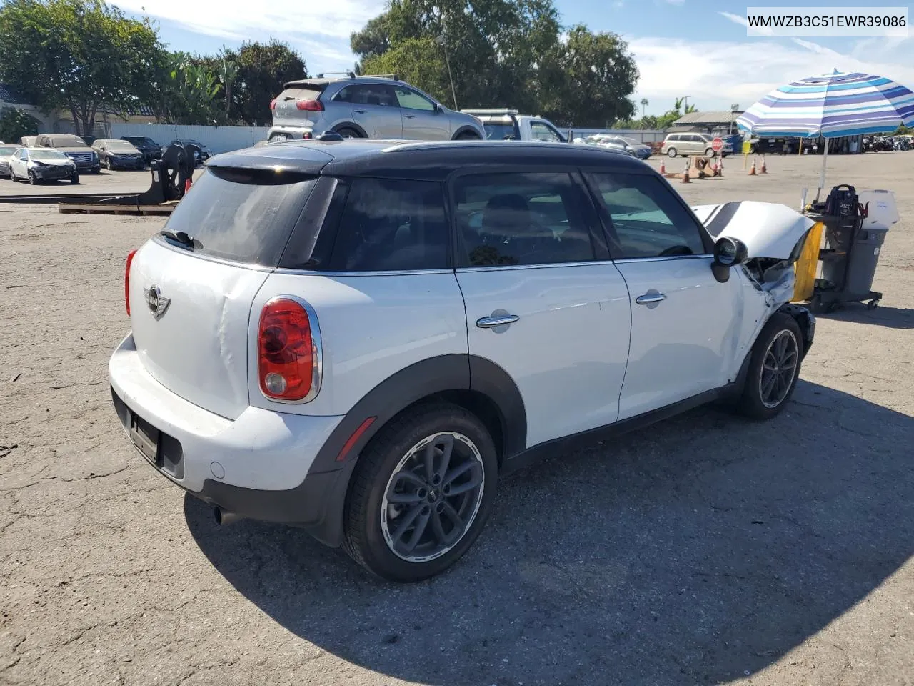 2014 Mini Cooper Countryman VIN: WMWZB3C51EWR39086 Lot: 75666514