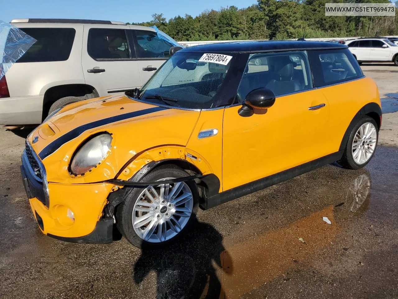 2014 Mini Cooper S VIN: WMWXM7C51ET969473 Lot: 75697804