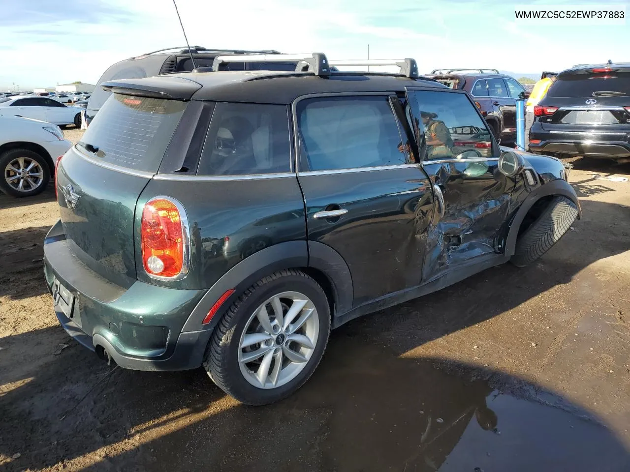 2014 Mini Cooper S Countryman VIN: WMWZC5C52EWP37883 Lot: 77830214