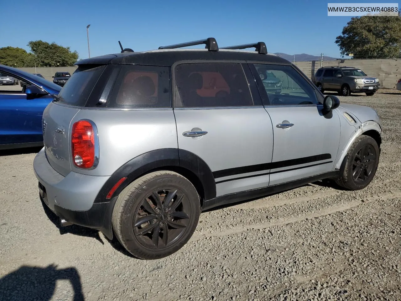 2014 Mini Cooper Countryman VIN: WMWZB3C5XEWR40883 Lot: 77908574