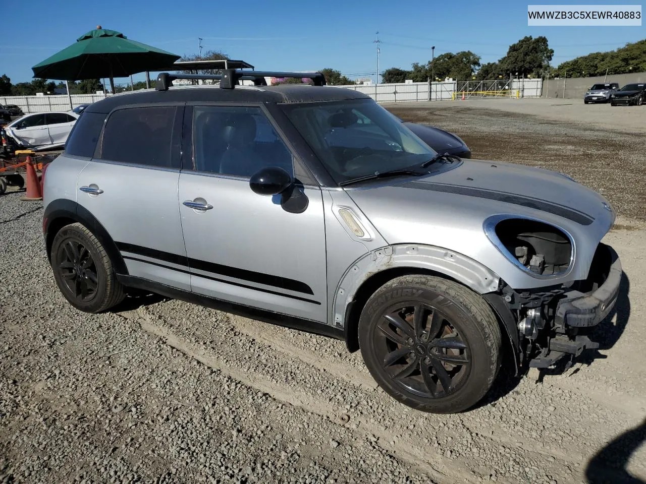 2014 Mini Cooper Countryman VIN: WMWZB3C5XEWR40883 Lot: 77908574