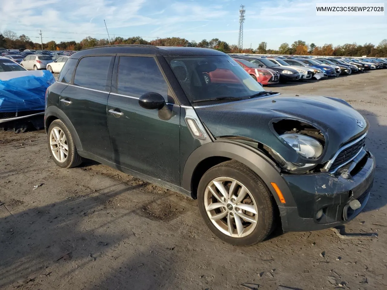 2014 Mini Cooper S Countryman VIN: WMWZC3C55EWP27028 Lot: 78935464