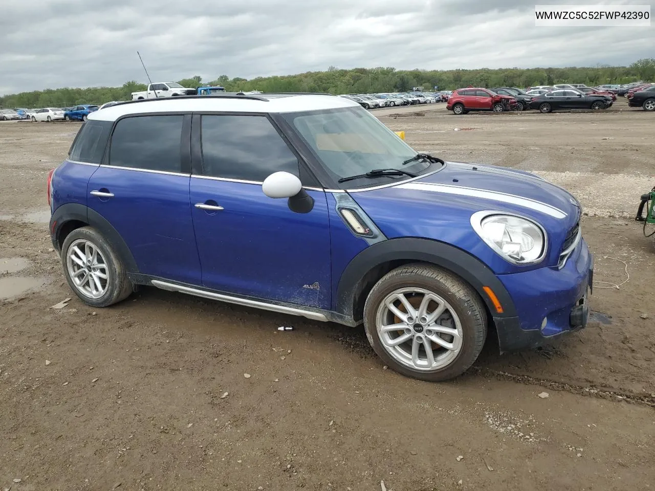 2015 Mini Cooper S Countryman VIN: WMWZC5C52FWP42390 Lot: 52199894