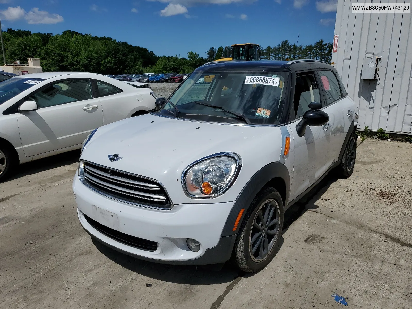 2015 Mini Cooper Countryman VIN: WMWZB3C50FWR43129 Lot: 56868874