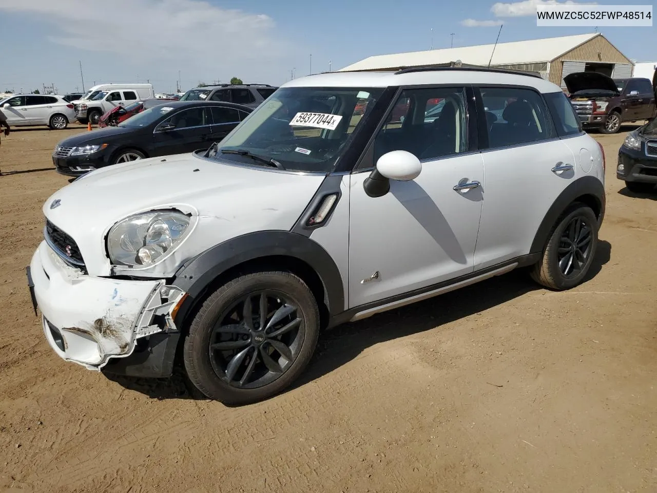 2015 Mini Cooper S Countryman VIN: WMWZC5C52FWP48514 Lot: 59377044