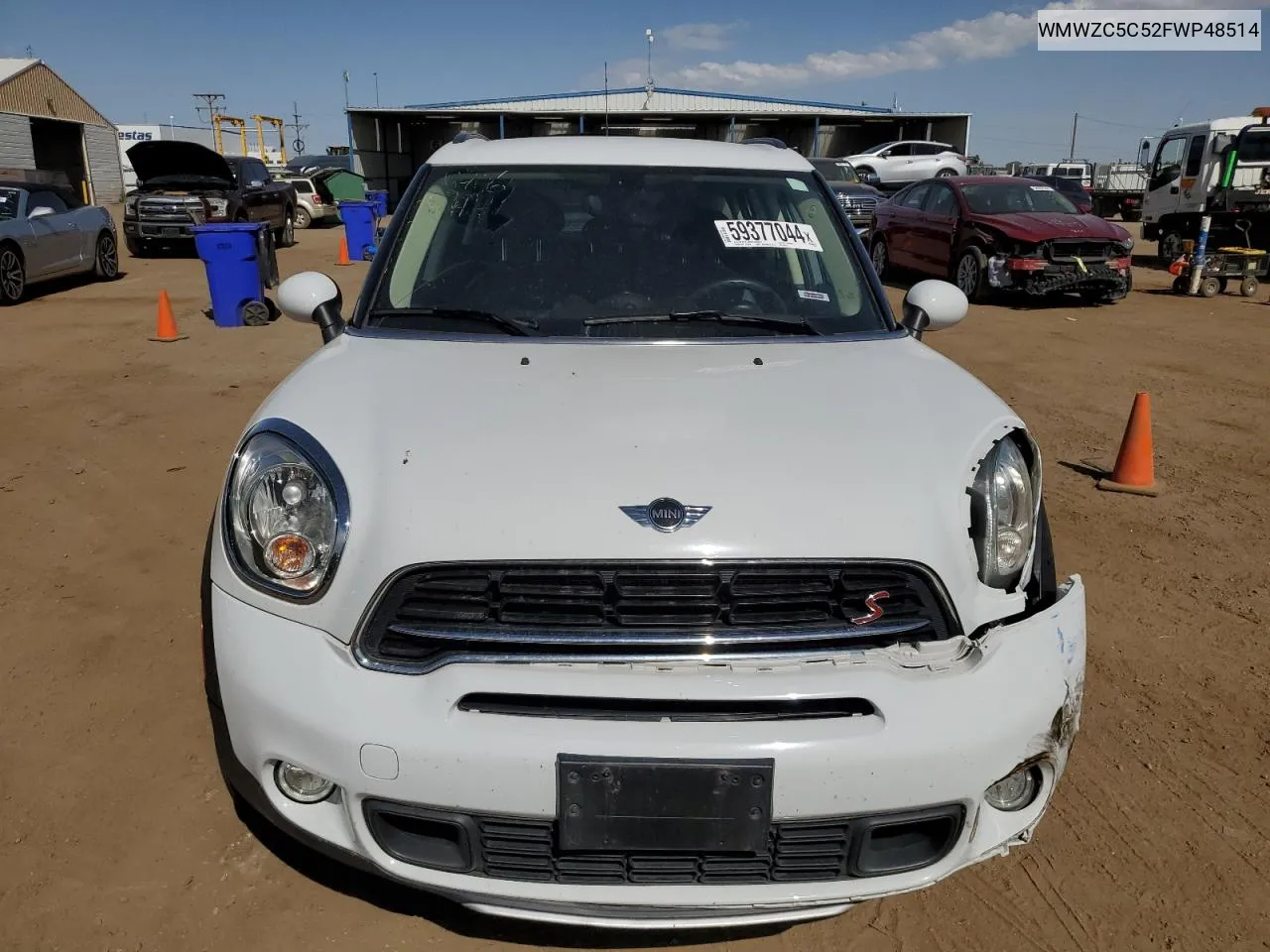 2015 Mini Cooper S Countryman VIN: WMWZC5C52FWP48514 Lot: 59377044