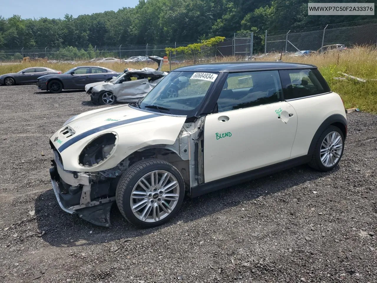 2015 Mini Cooper S VIN: WMWXP7C50F2A33376 Lot: 60684934